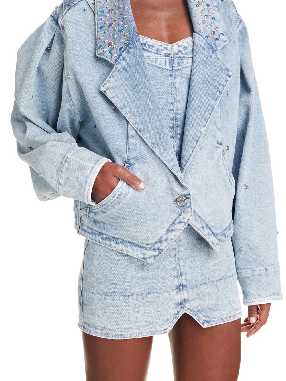 Isabel Marant Depaline Embellished Denim Jacket
